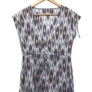 Capelli New York Dress Womens Small Shift Ikat Print